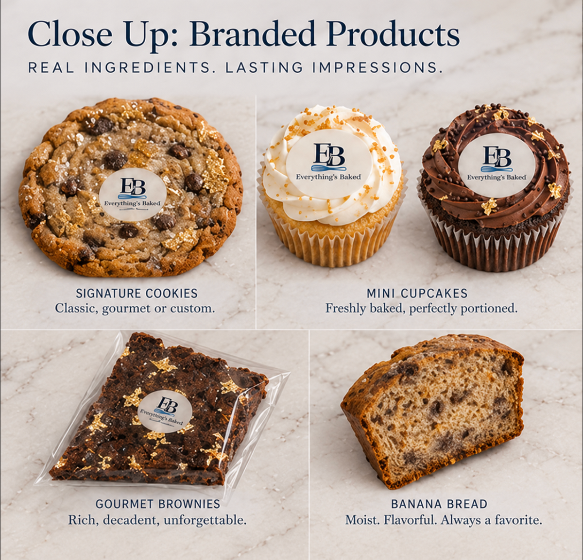 Your brand, beautifully baked.